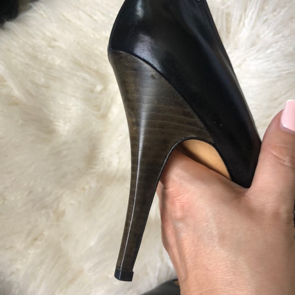 COACH Nappa Leather Buffy Black Heels - Picture 14 of 16